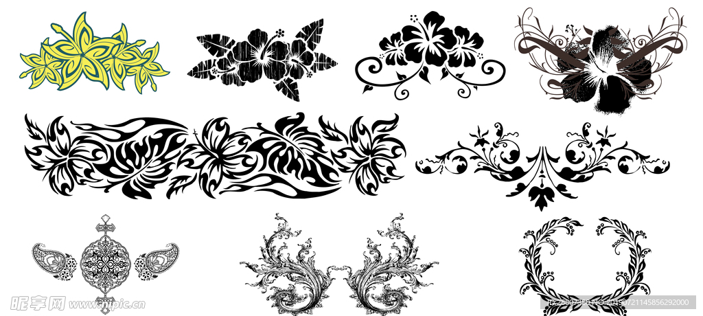 欧式花纹