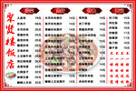饭店菜谱