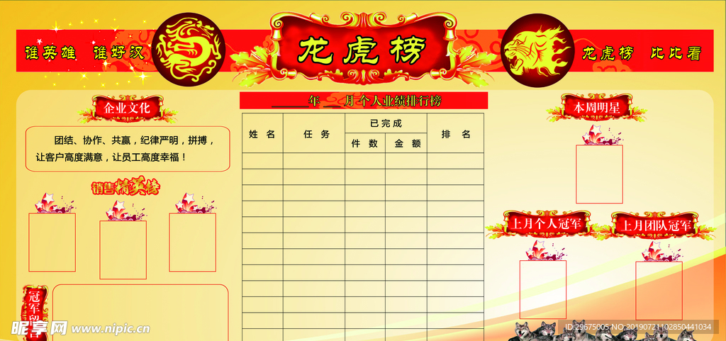 销售榜单