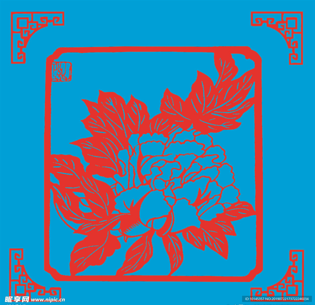 花卉剪纸