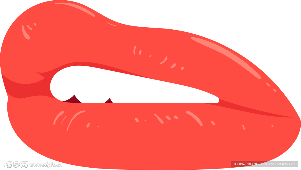 卡通嘴唇