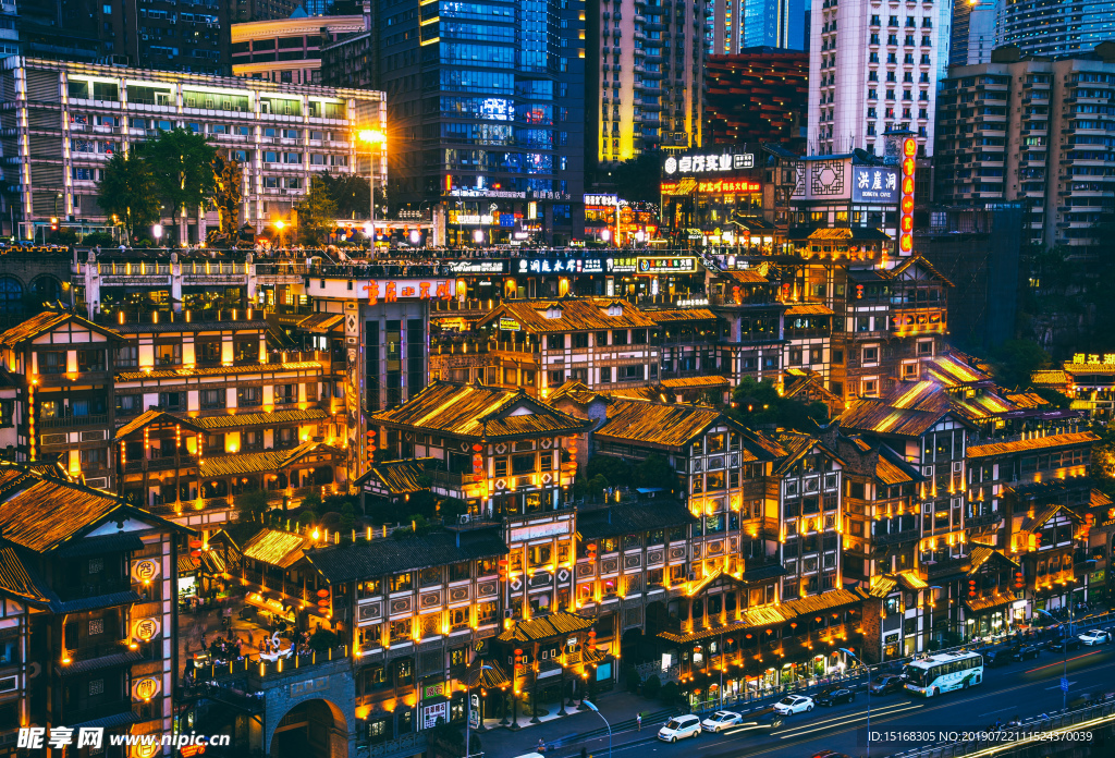 重庆洪崖洞夜景