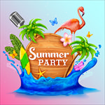 夏天聚会海报