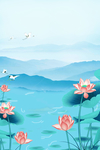 荷花背景