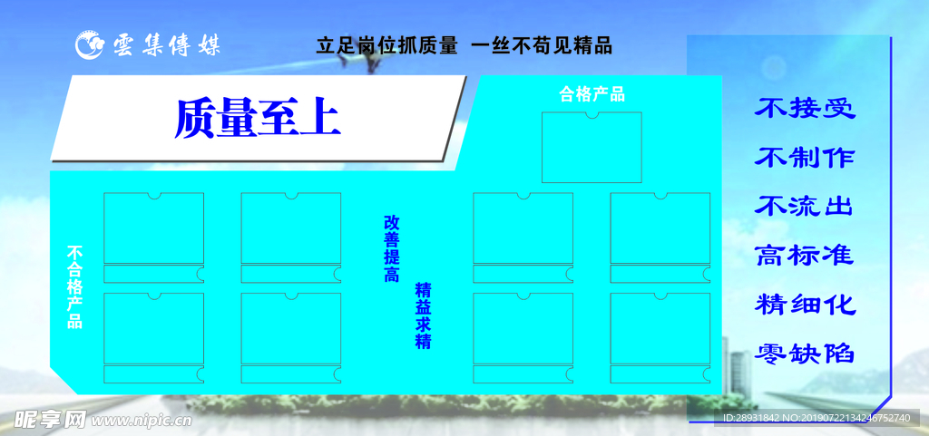 品质质量展板