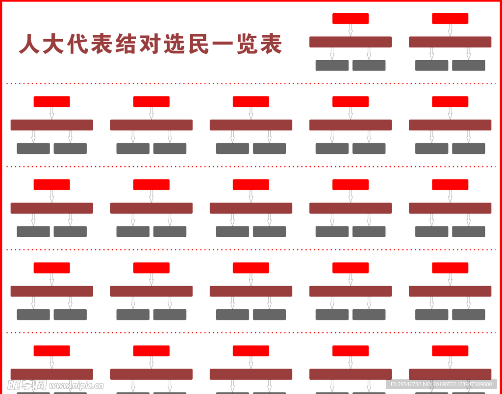 结对选民一览表