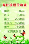 脊柱梳理价格表