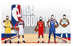 NBA合影墙