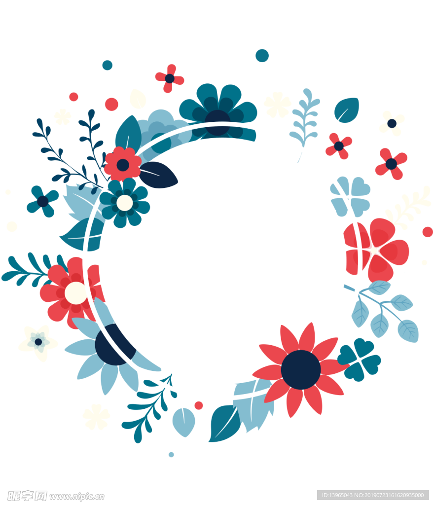 PNG透明手绘花朵素材