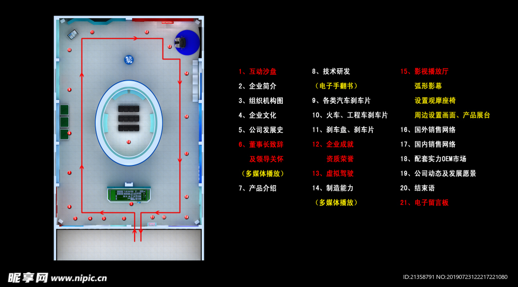 展厅 展馆 轴侧 鸟瞰 效果图