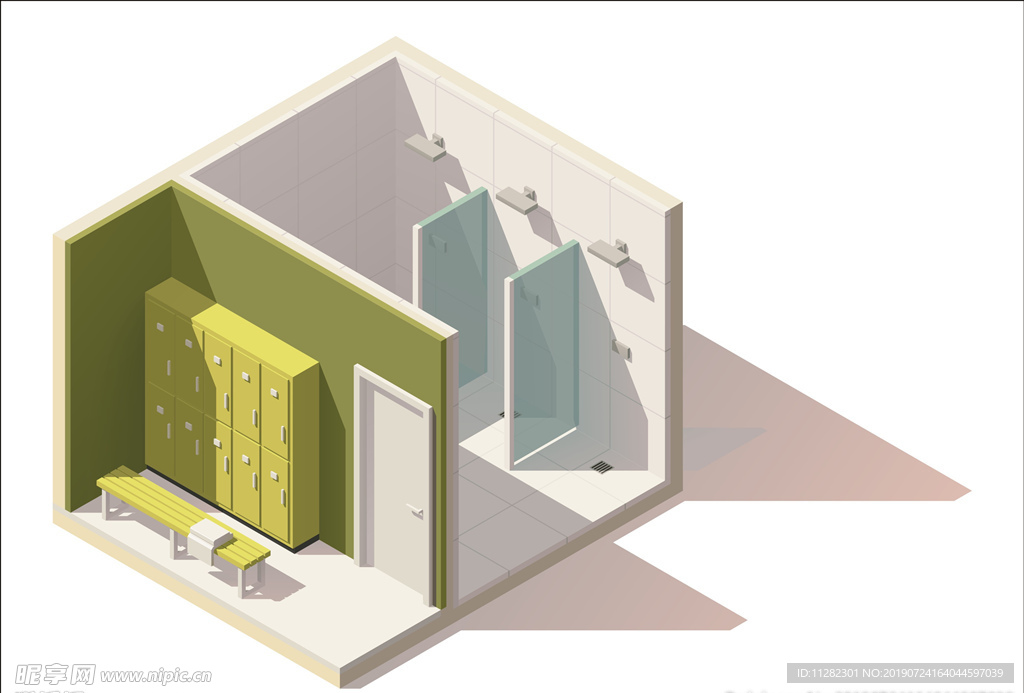 更衣室剖面图