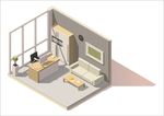 行长办公室剖面图
