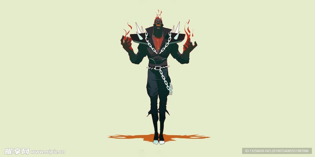 人物卡通插画背景