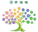 楼梯间转角 寄语墙