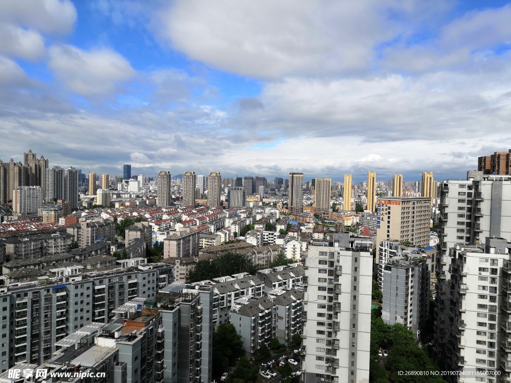 城市 天空 蓝天 都市 建筑