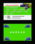 葡萄采摘名片