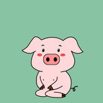 猪开心矢量44