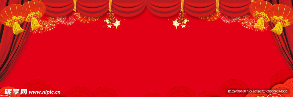 红色春节主题海报