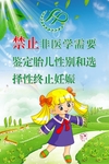 禁止鉴定胎儿性别宣传设计