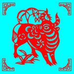 牛剪纸