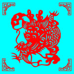 龙剪纸
