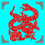 蛇剪纸