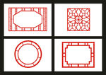 中国风古建窗子花纹