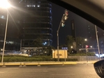 晚间自然建筑风景背景画面