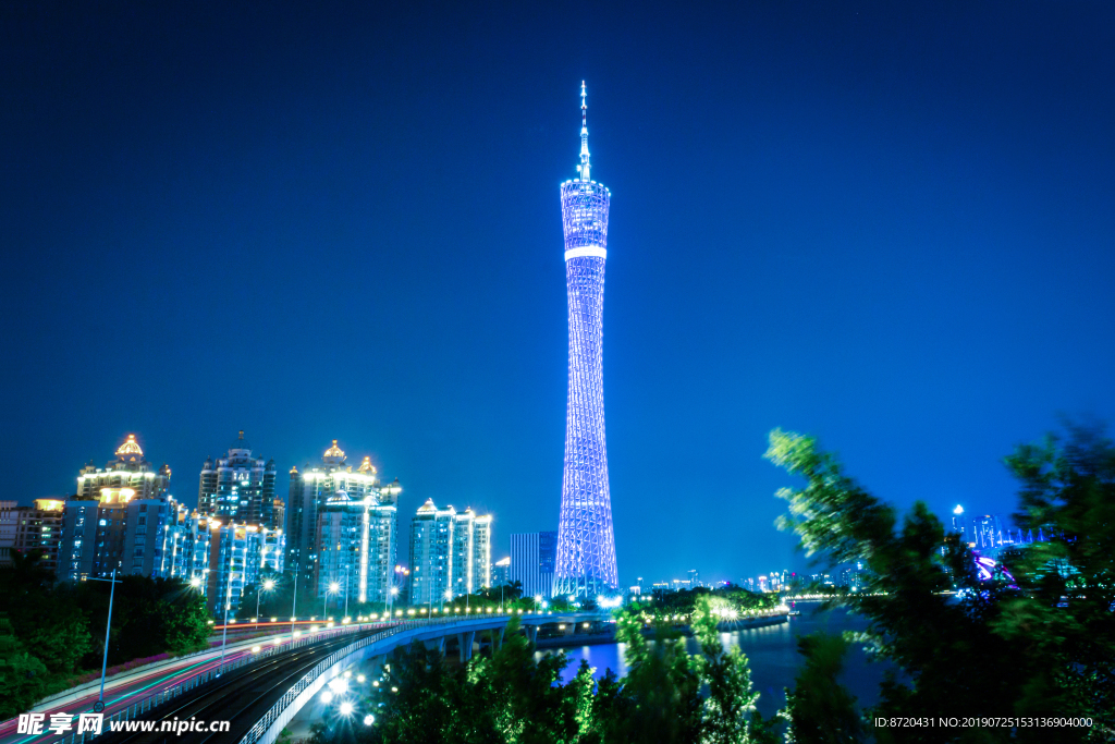 广州塔城市夜景风光