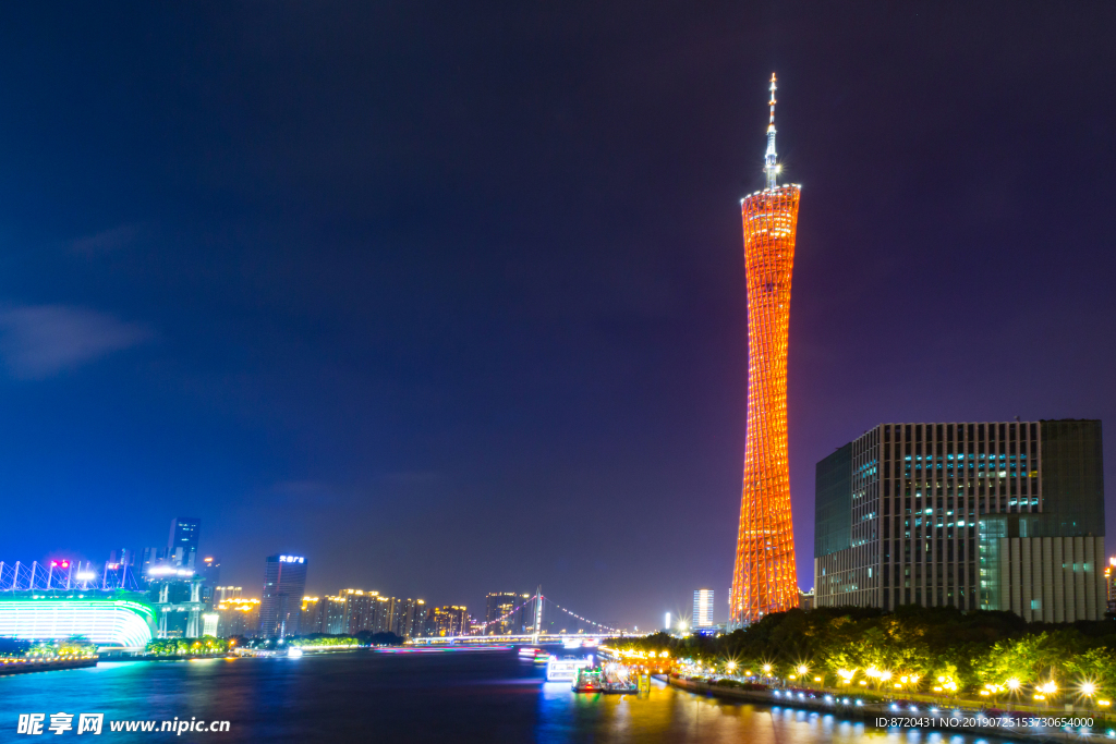 广州塔城市夜景风光