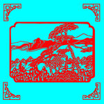 风景剪纸