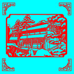 雪景剪纸