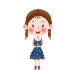 卡通小女孩