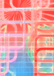 彩色网格图案创意背景