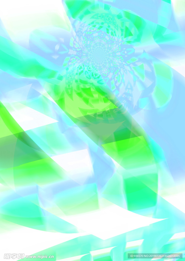 青绿图案彩色时尚背景