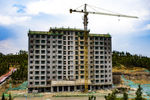 正在建设中的大楼