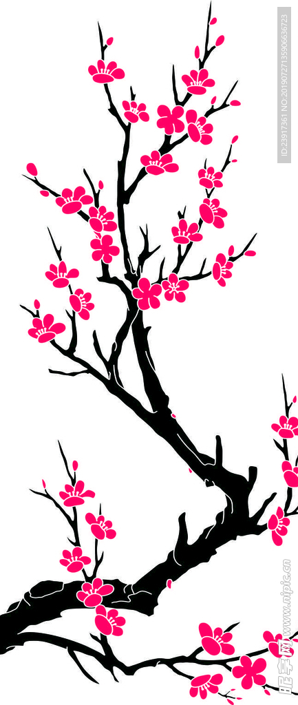 卡通梅花