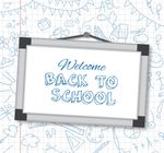 回到学校板上背景涂鸦