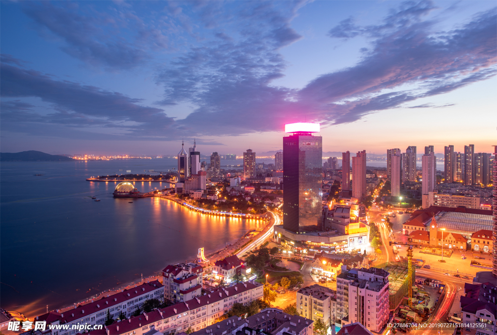 青岛城市夜景