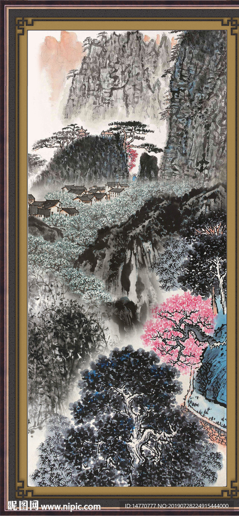 巨幅山水画