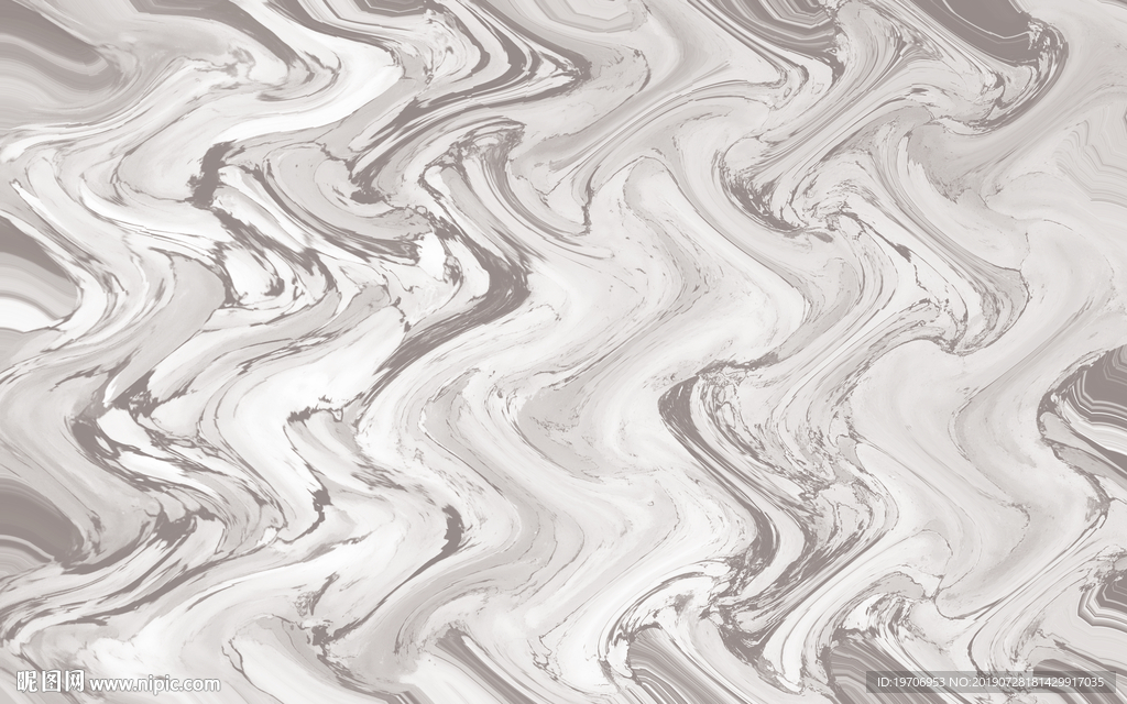 抽象波动喷墨瓷砖