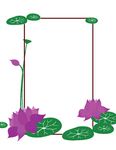 荷花画框