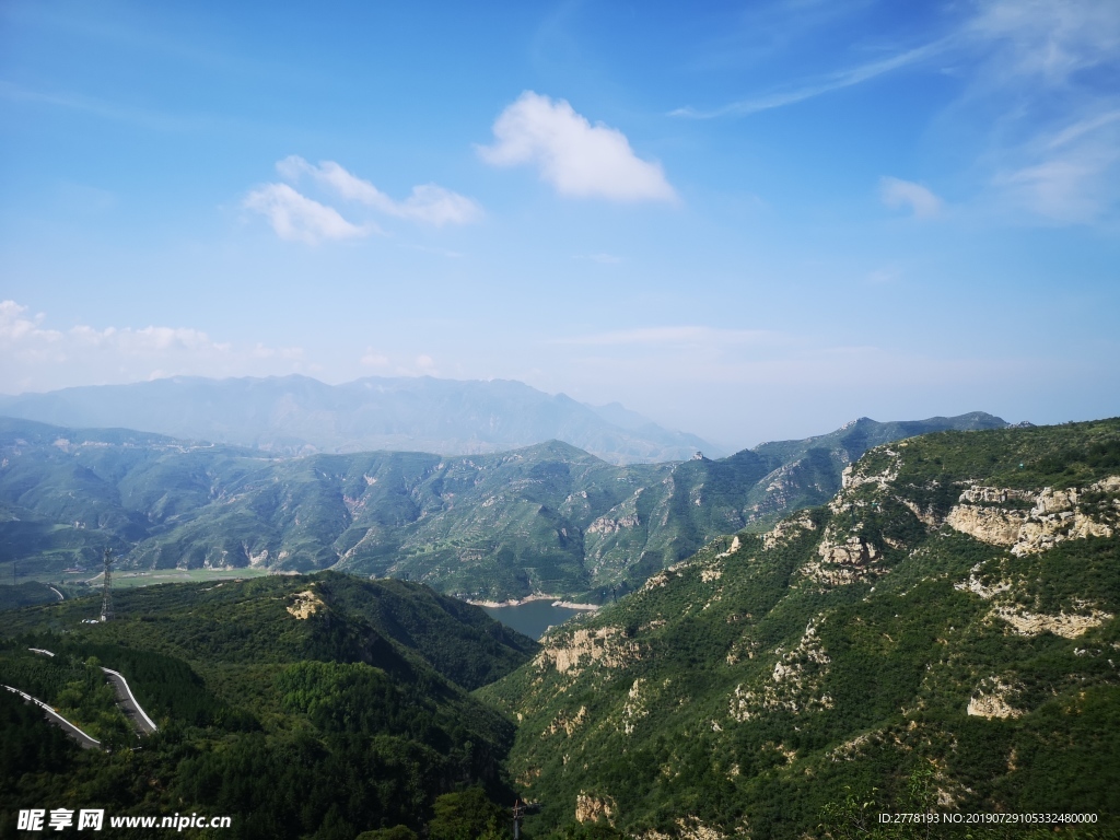 五岳 恒山 山西 浑源 蓝天