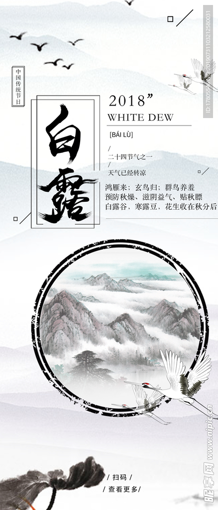白露海报 白露素材 白露节气