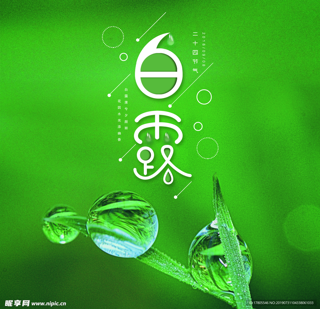 白露海报 白露素材 白露节气