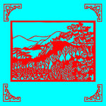 风景剪纸