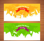 2款旅游胜地建筑banner