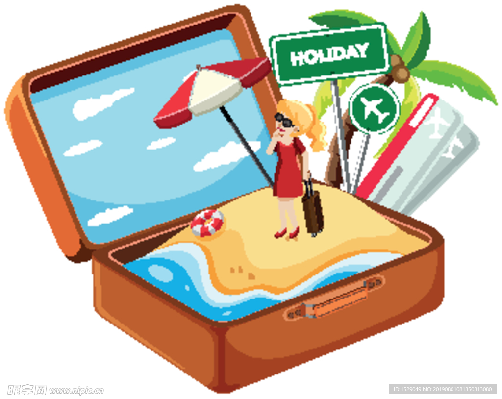 夏天旅游背景