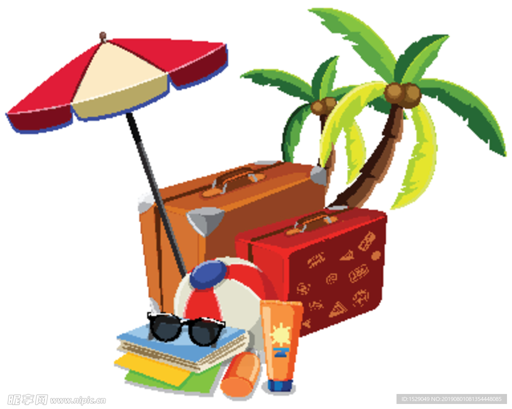 夏天旅游背景