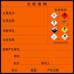 危险固废公示生产公示牌